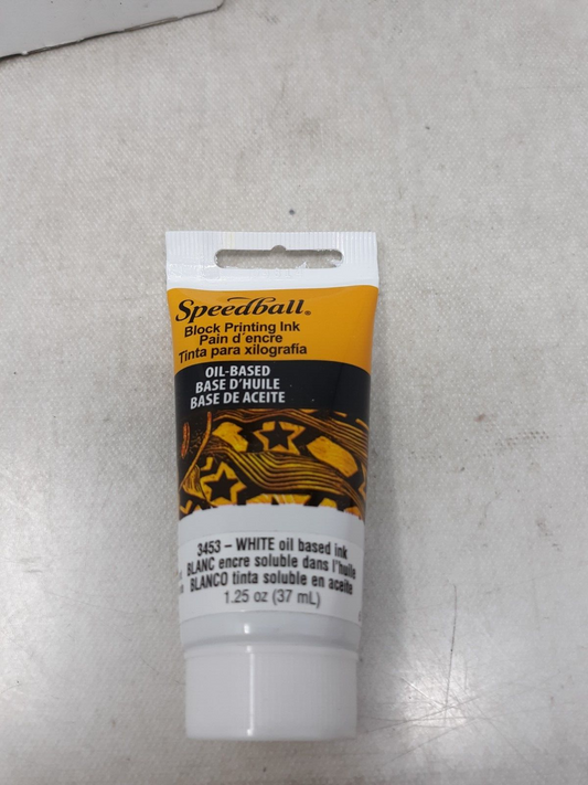 Speedball Yellow Oil Based Ink Block Printing Ink 37ml 1.25 oz - 3pk