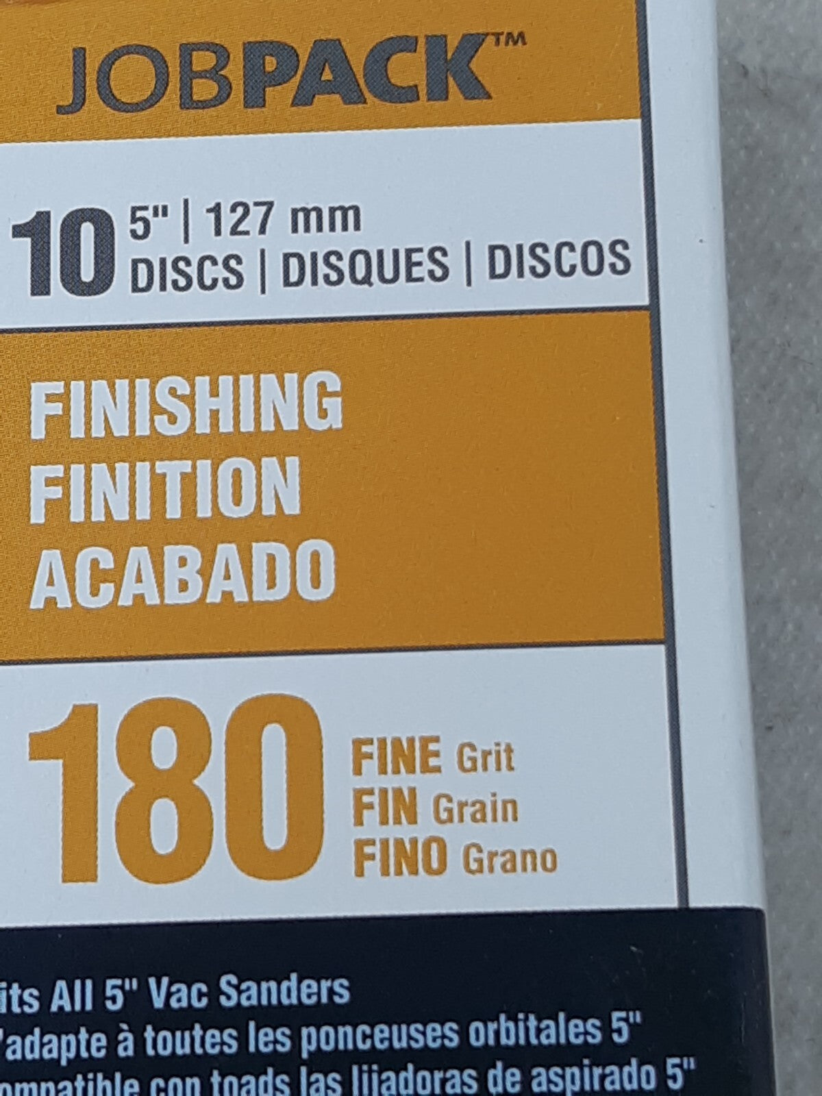 Norton ProSand Multi-AIR 5" Multi-Hole Pattern Hook & Sand Disc 10 Pack 180 Grit