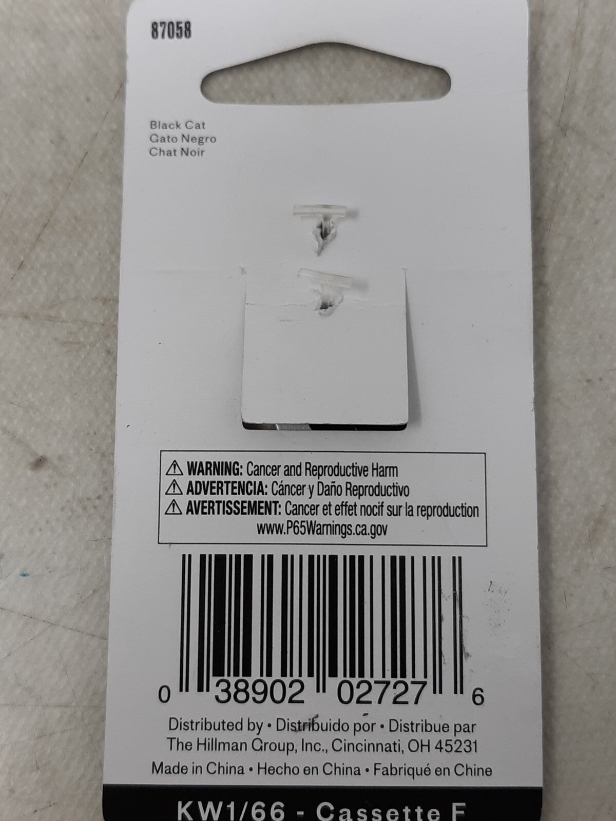 Lot of 5 Hillman #66 Key Blanks Diva Fashion House Keys Black Cat Design