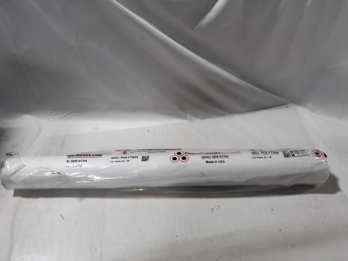 Plotter Paper Direct PolyT844 Plotter Paper – 1 Rolls, White- 36" x 500'