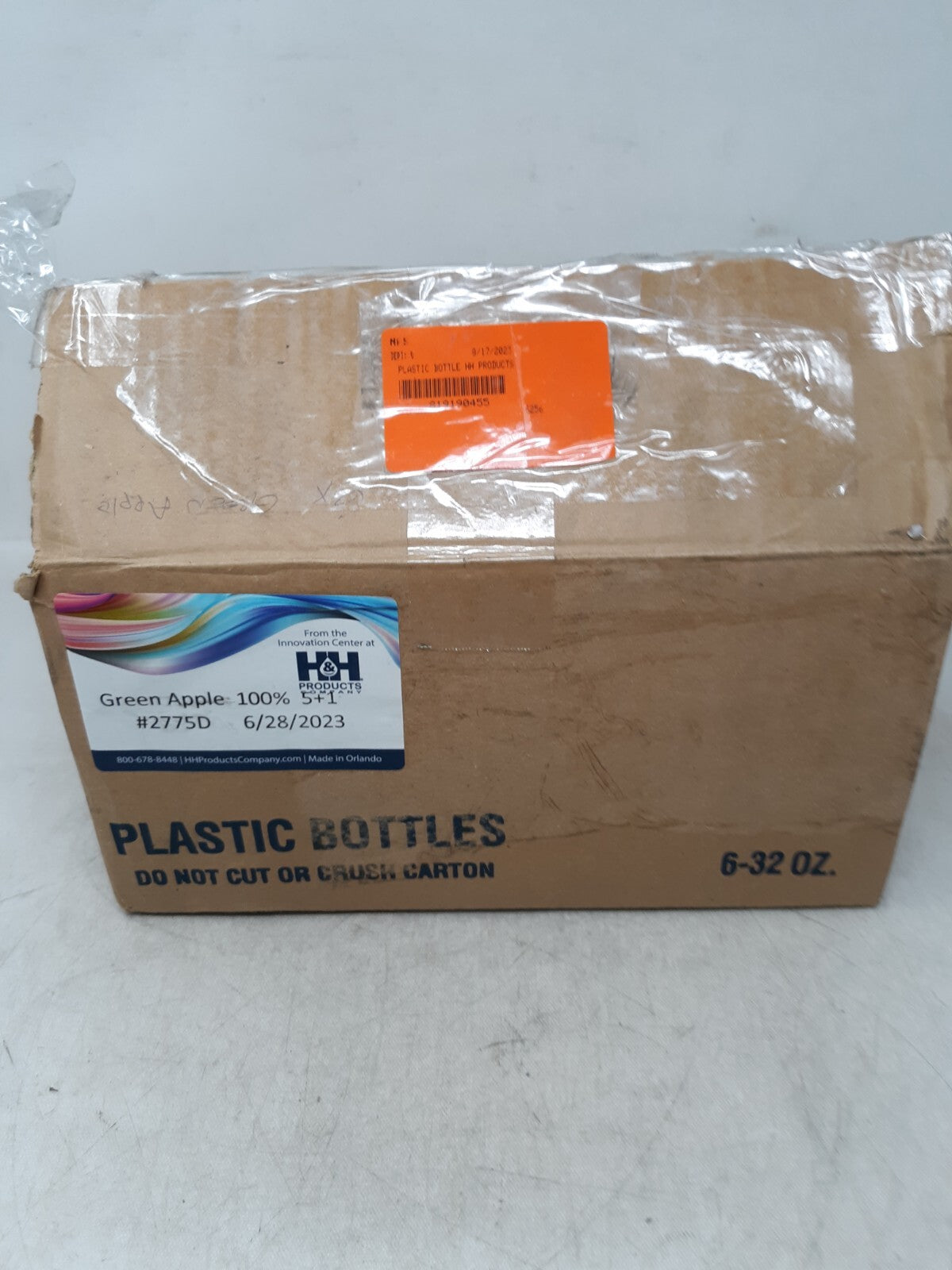 Lot of 6 H&H Products Green Apple Syrup #2775D 32oz