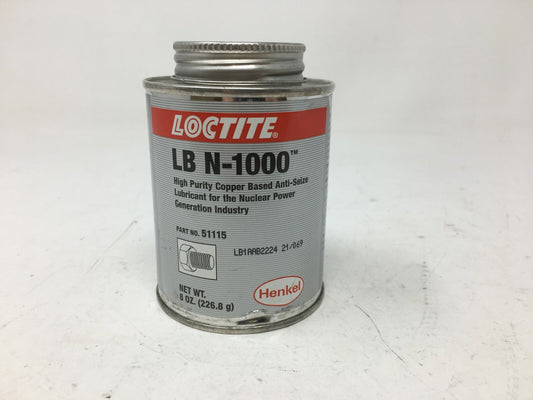 Loctite LB N-1000 MPN 51115 copper based Anti Seize lubricant 8 Oz