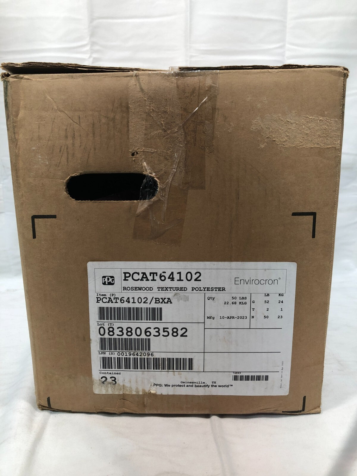 PPG Envirocron Powder Coating ~ 50lb of Rosewood Textured Polyester PCAT64102