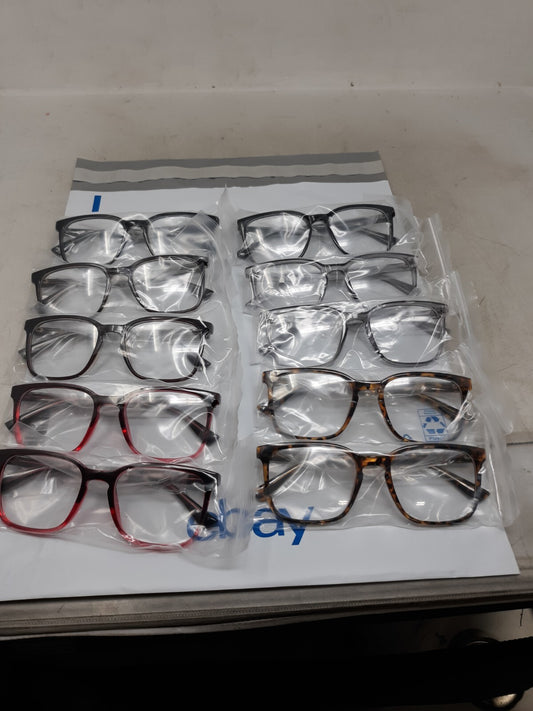 Lot of 10 Assorted CPM028 Eyeglasses Frames