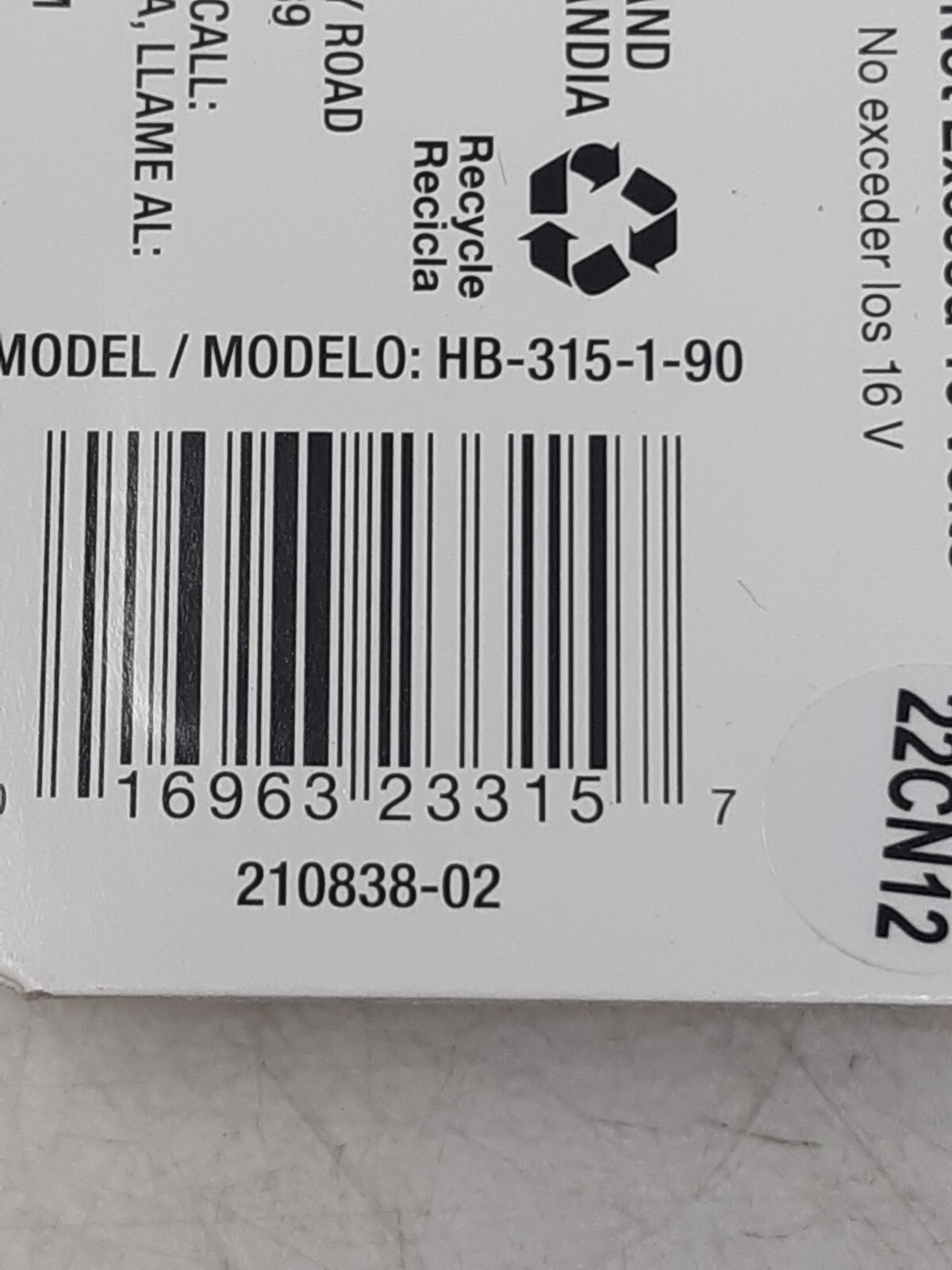 Hampton Bay HB-315-1-90 Wired LED Doorbell Push Button White Finish – Lighted