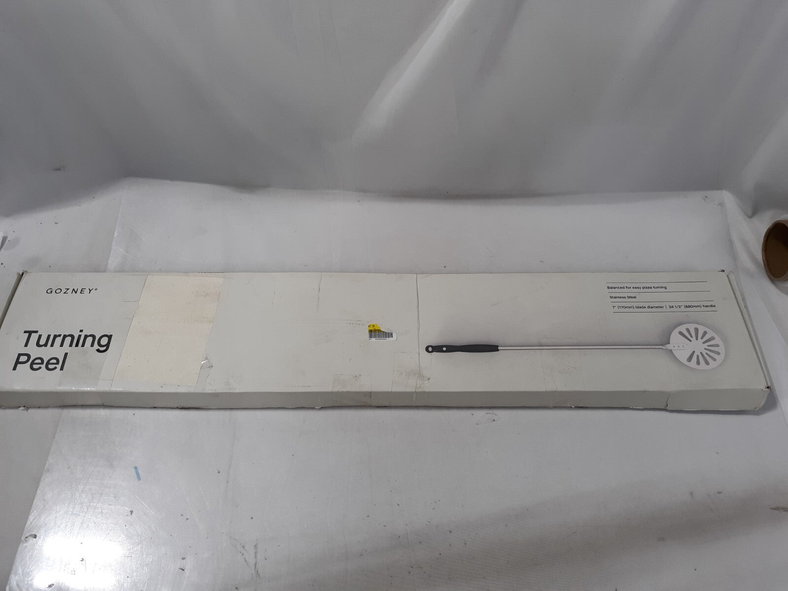 Turning Pizza Peel, 7" x 35" Stainless Steel