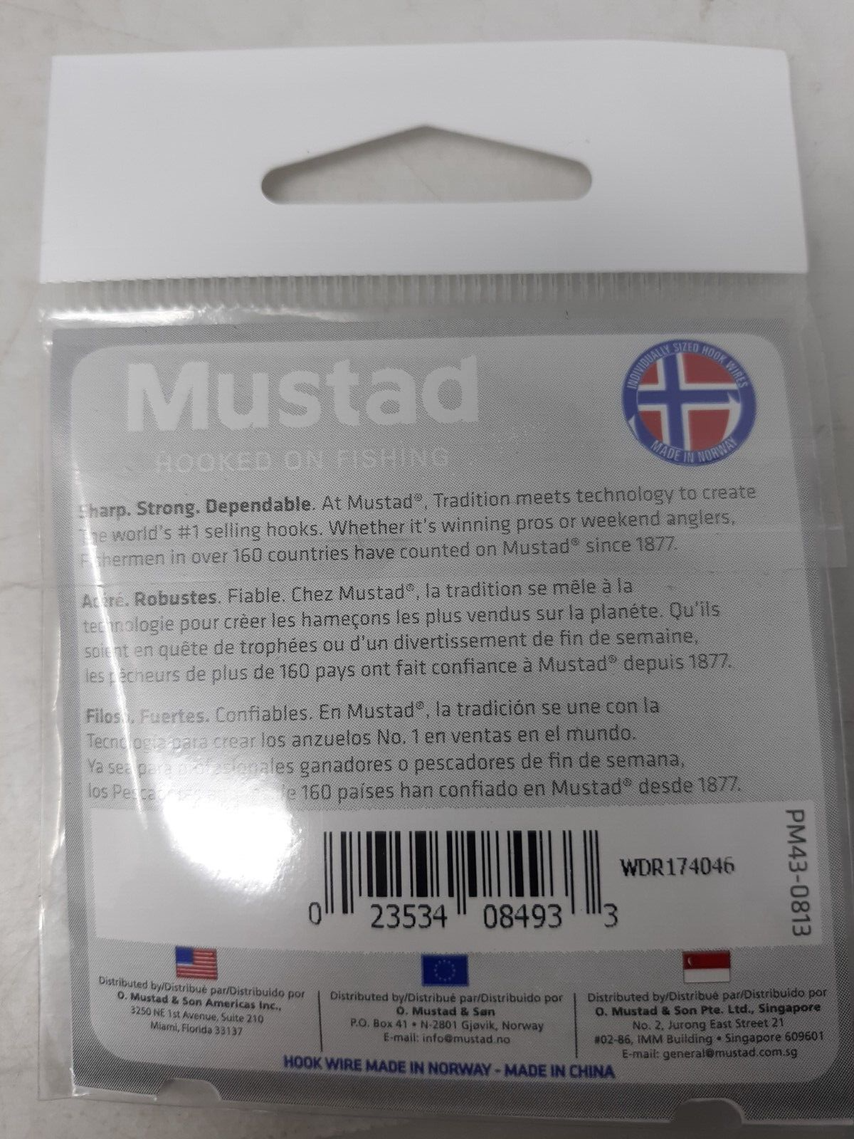 Mustad Wide Gap Hooks 2/0 37140-BR Lot of 10 Packs (80 Hooks Total)