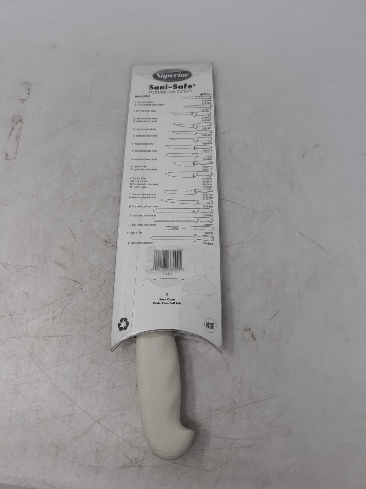 Superior Sani-Safe 8" Chef's Knife S145-8 NSF Certified – High Carbon Steel