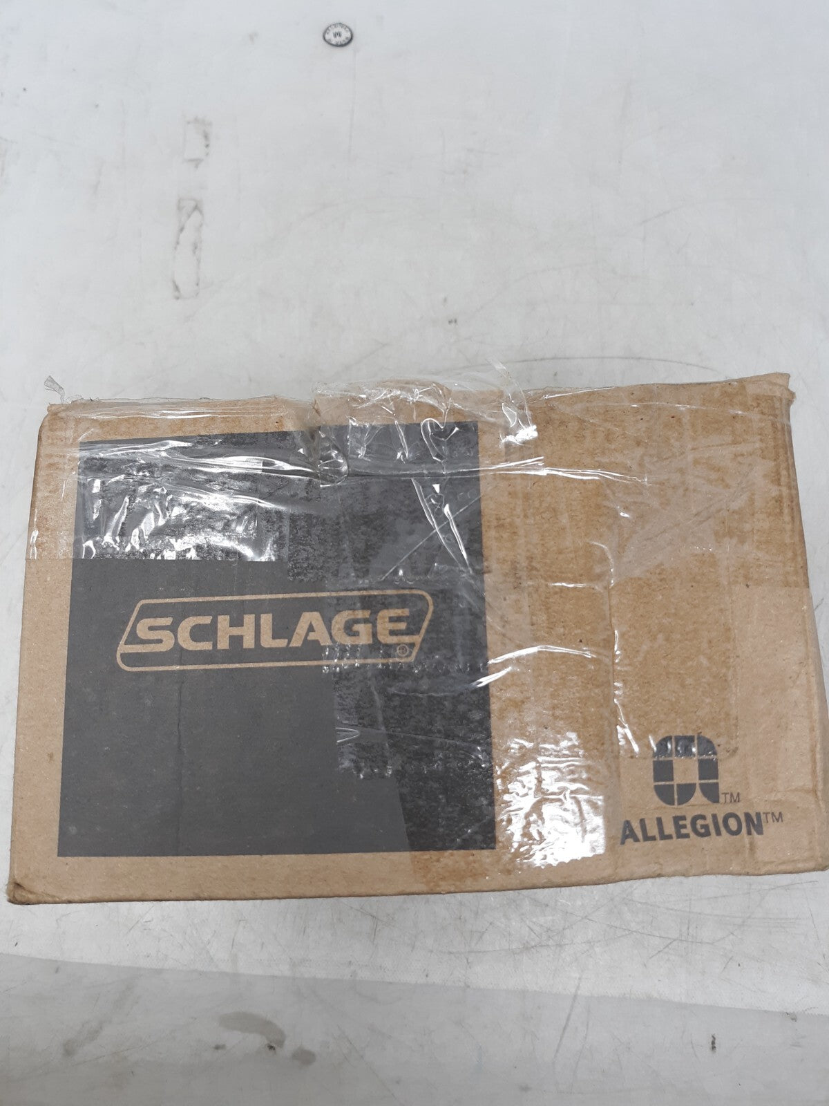 Schlage F10LAT608COL Latitude Passage Door Lever with Collins Trim, Satin Brass
