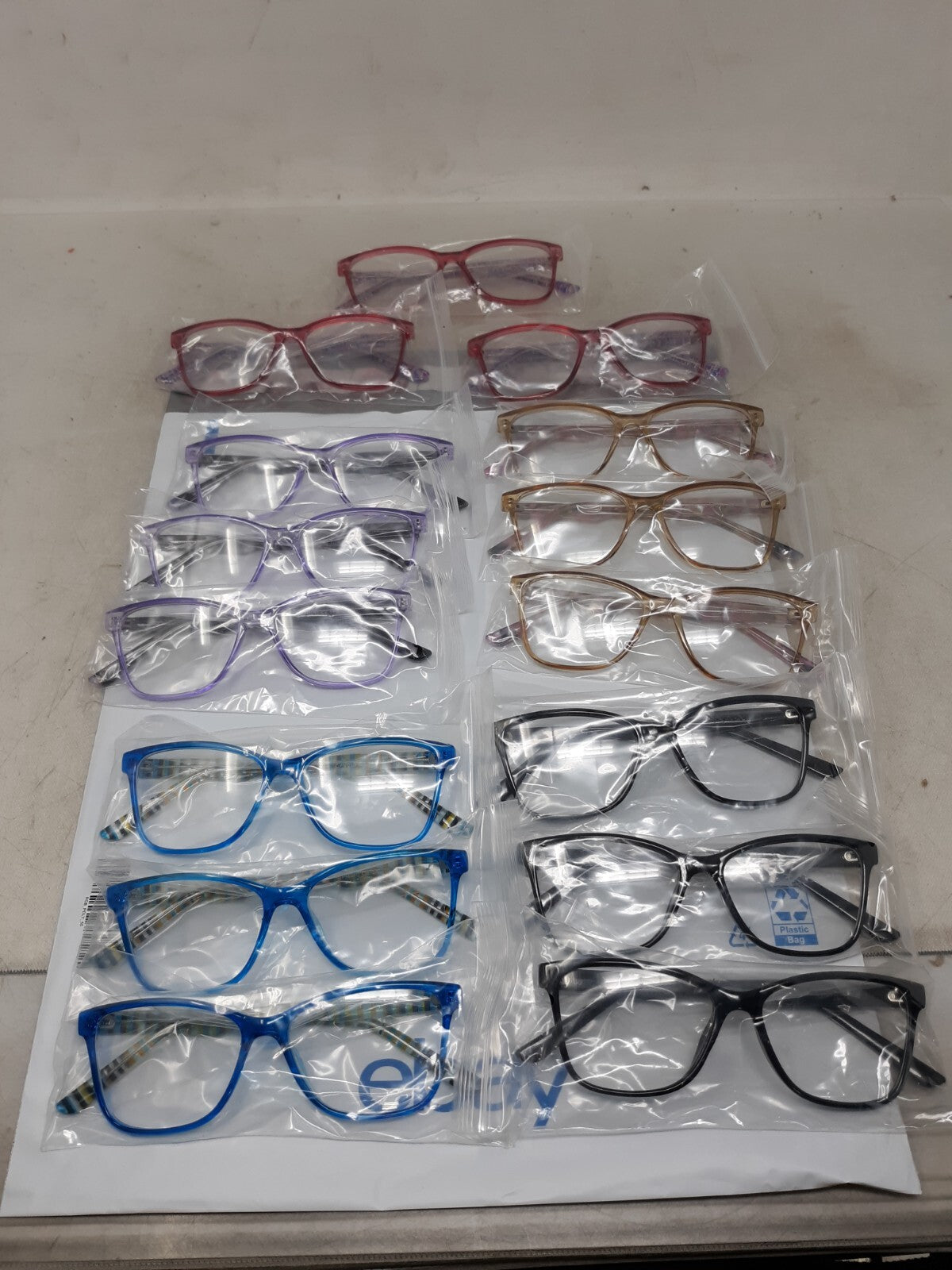 Lot of 15 Assorted CPM010 Eyeglasses Frames