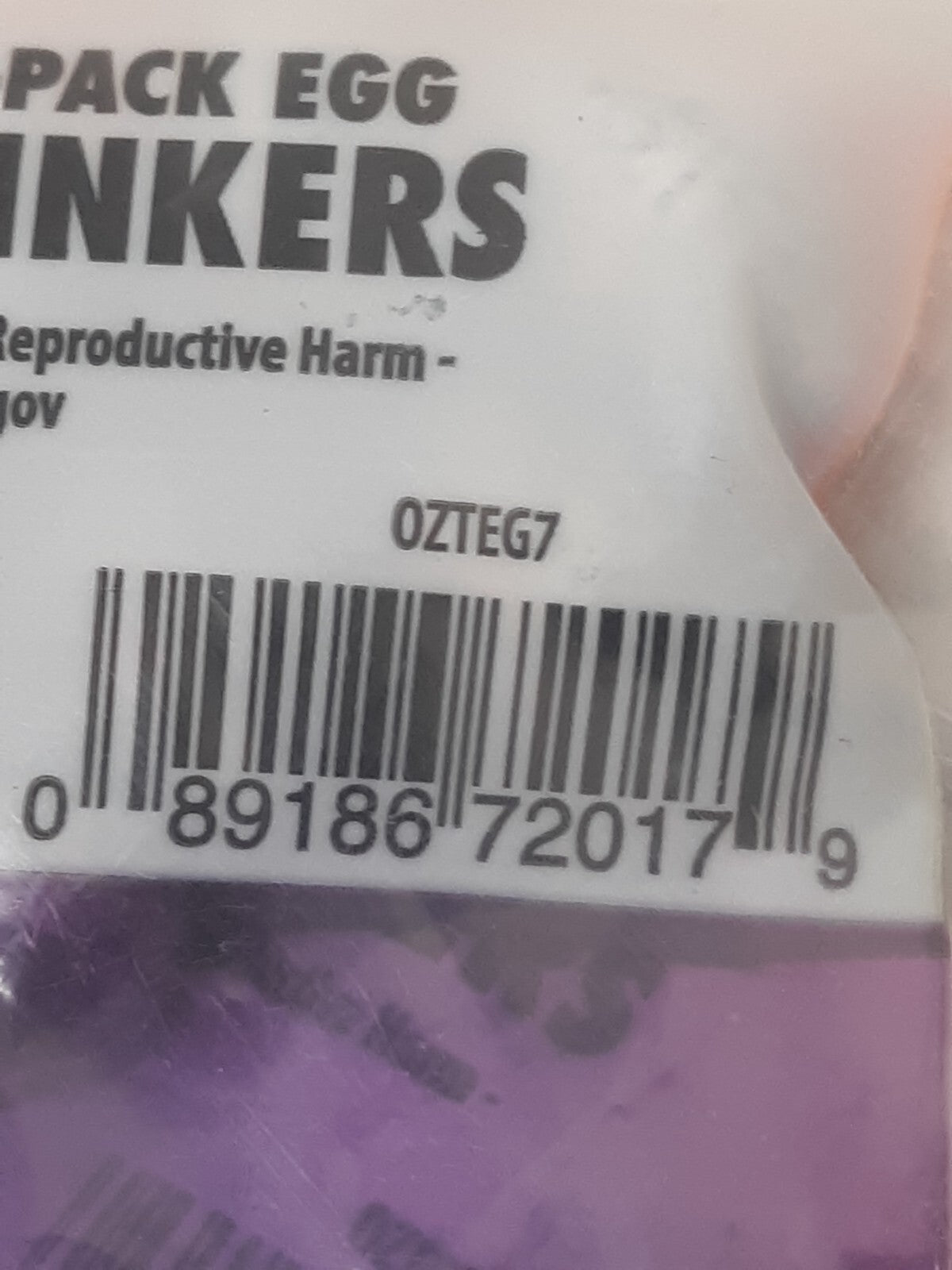 Ozark Trail Egg Sinkers 1/2 oz – Lot of 24 Packs (168 Total Weights) OZT-EG7
