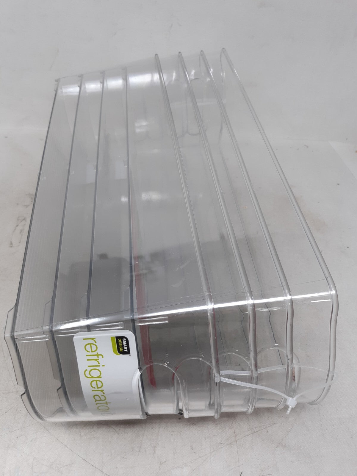 Set of 4 Smart Design Stackable Clear Refrigerator Storage Bin 5" x 5" x 15"