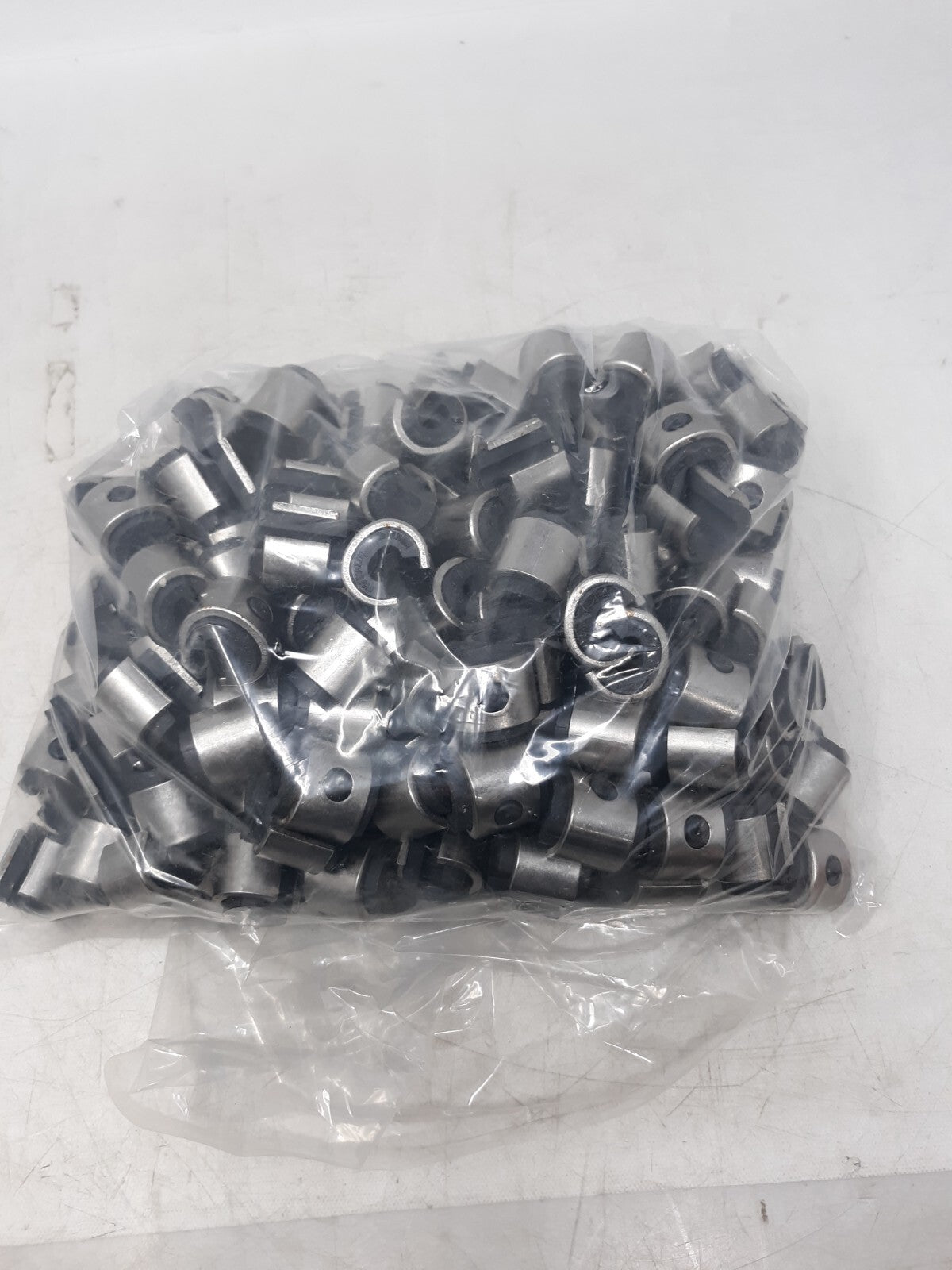 Bulk Lot of Stainless Steel Rubber Cushioned Cable Clamps - Pack of 100