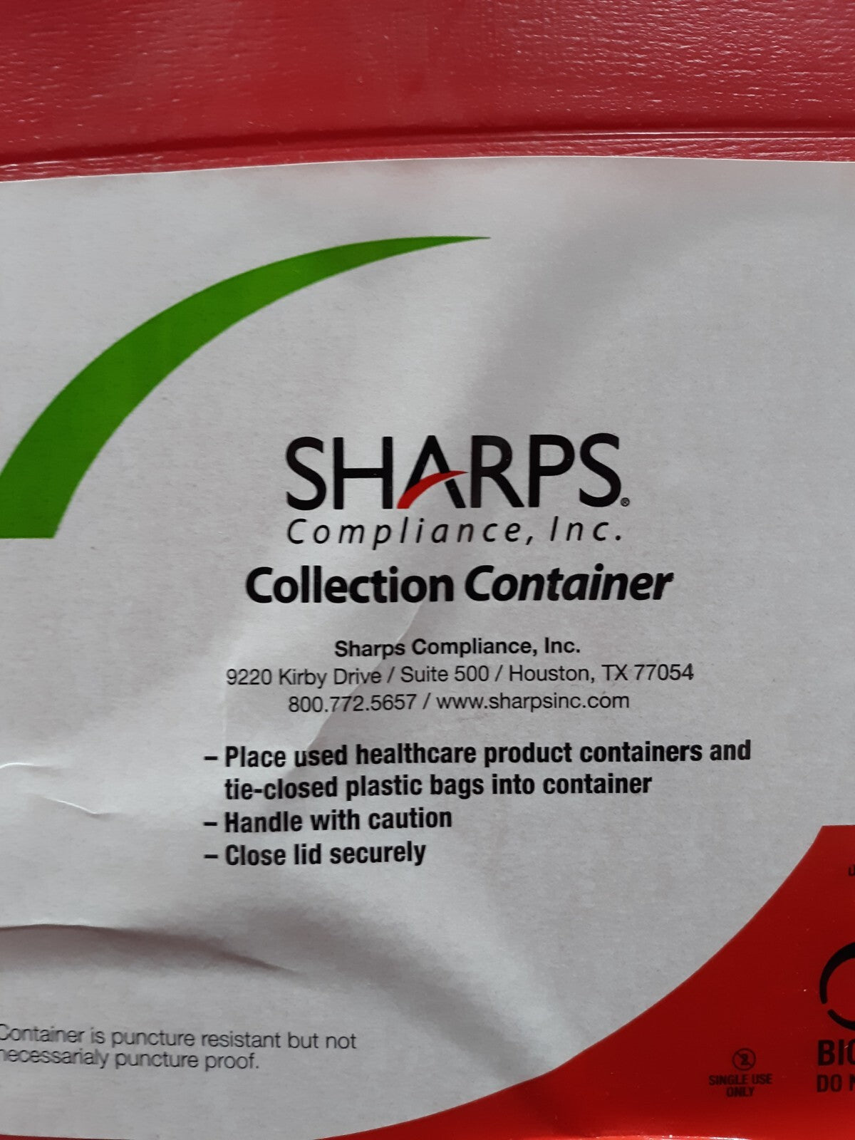 Sharps Compliance Collection Container 10Gal