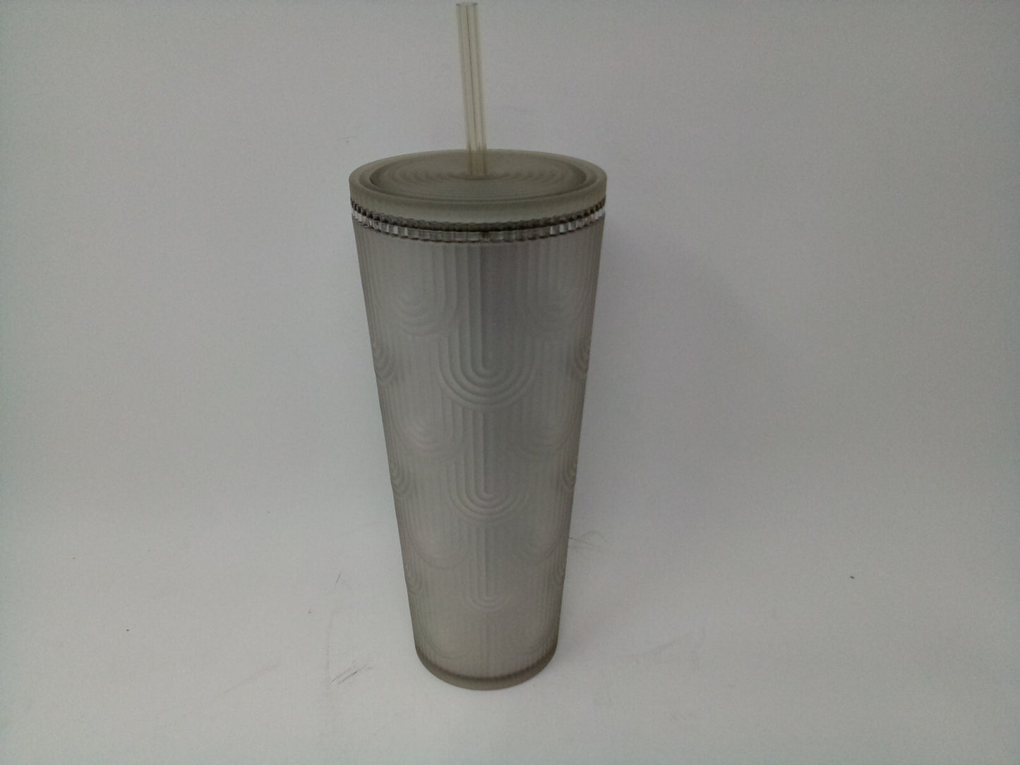 Starbucks 2024 Summer Gray Siren Scales Soft Touch Tumbler Venti 24 oz Cup