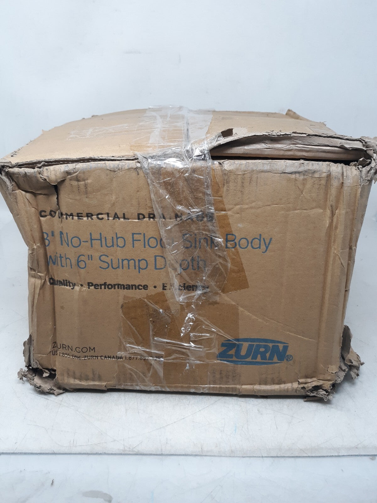 ZURN 12X12X6 3" NH FLR SINK ZFD2375-NH3 / 180465