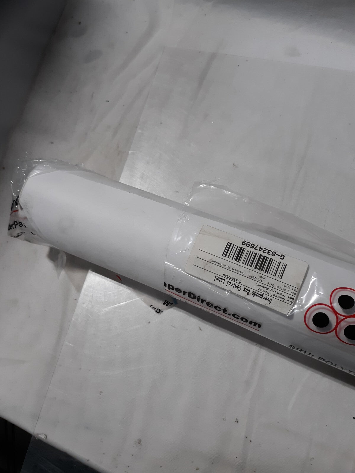 Plotter Paper Direct PolyT844 Plotter Paper – 1 Rolls, White- 36" x 500'