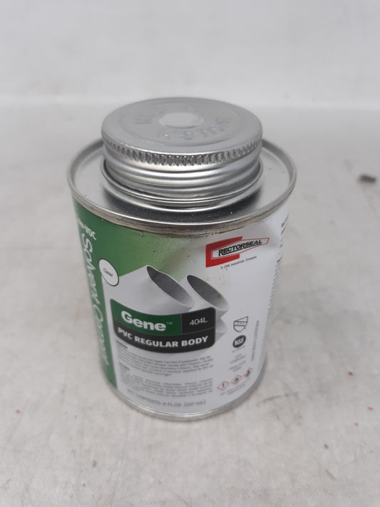 Rectorseal Gene™ 404L 8oz Clear Pipe Solvent Cement PVC Regular Body Low-Voc