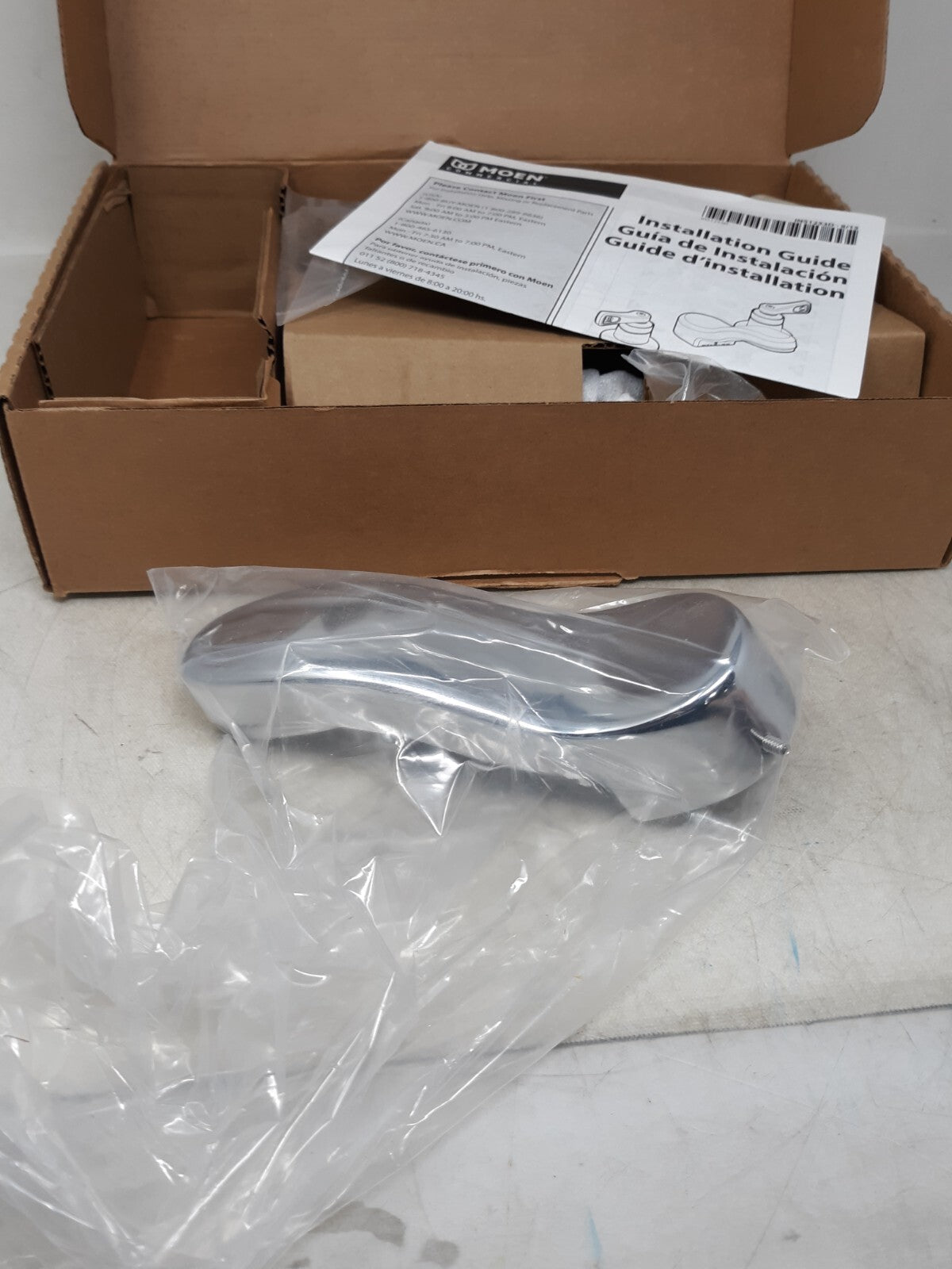 Moen 8228F12 M-DURA Wrist Blade Handle Widespread Bathroom Faucet 1.2GPM