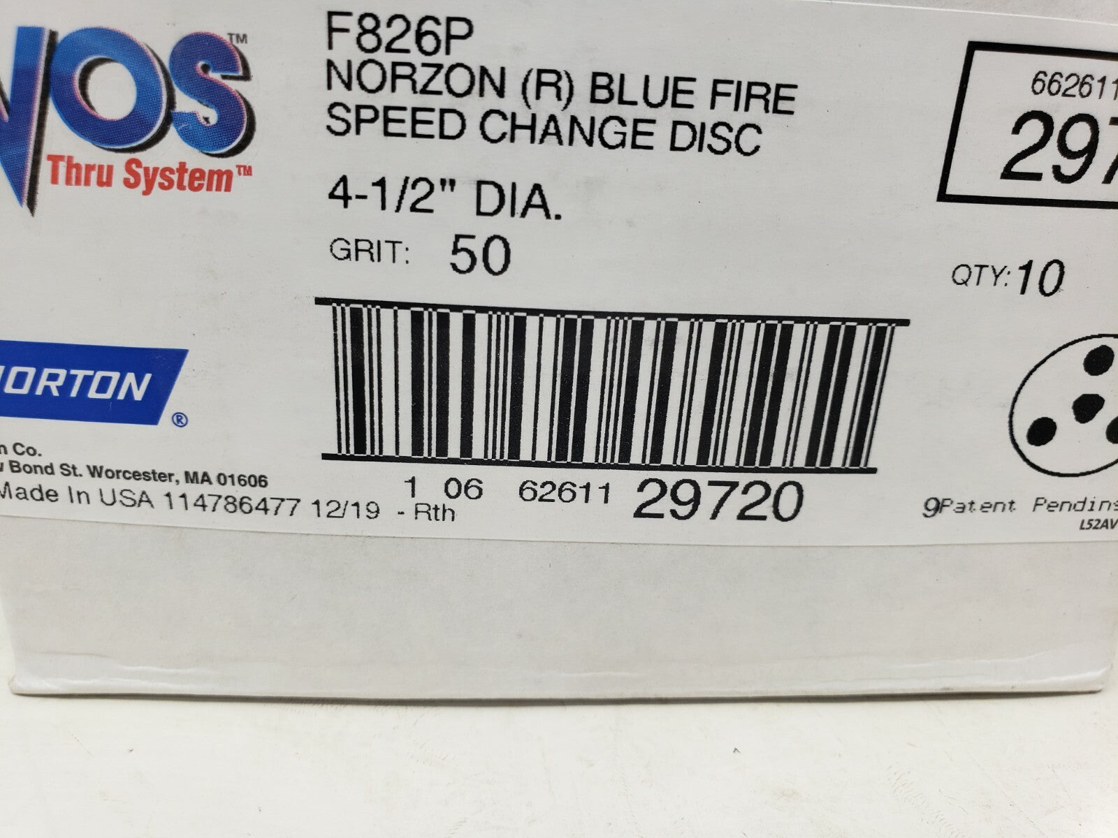 Avos - Norzon Blue Fire Speed Change Disc - 4-1/2" - 29720