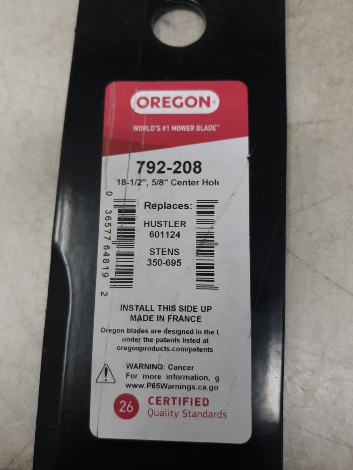 OREGON PART # 792-208 LAWNMOWER BLADE