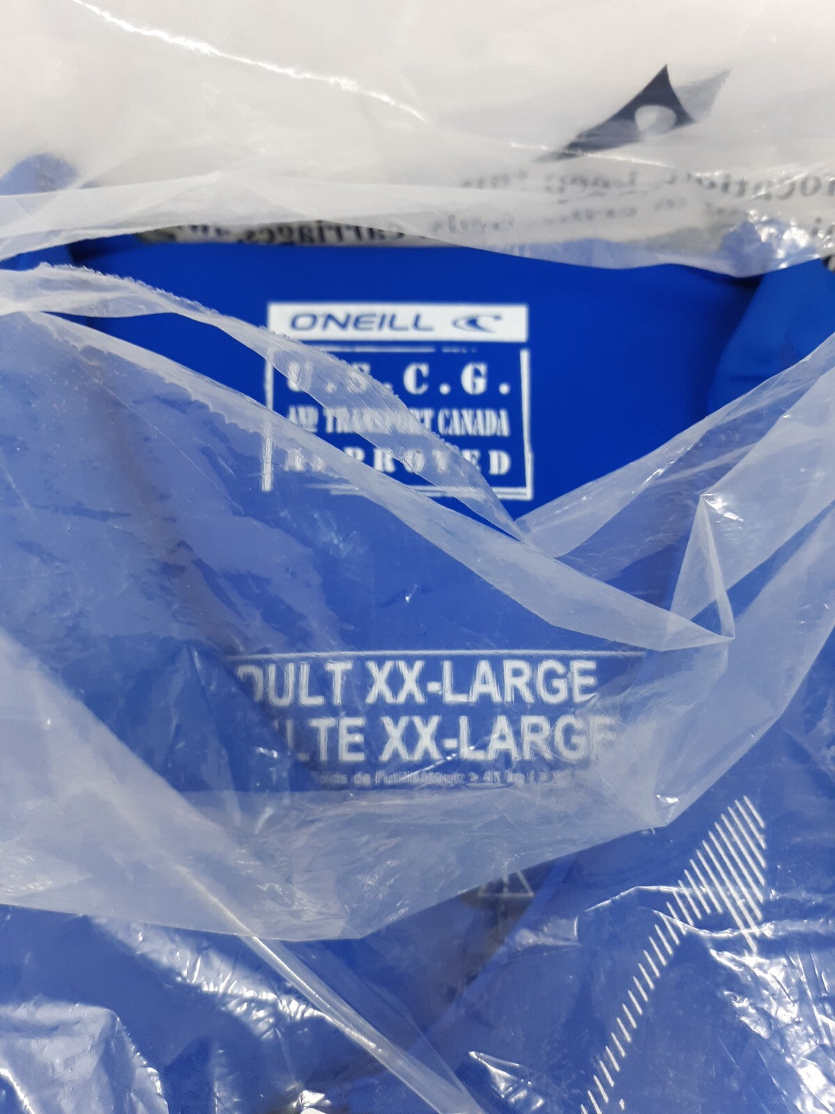 O'Neill Wetsuits Men's Reactor USCG Life Vest, 4720 Pacific/Lunar/Black, 2XL