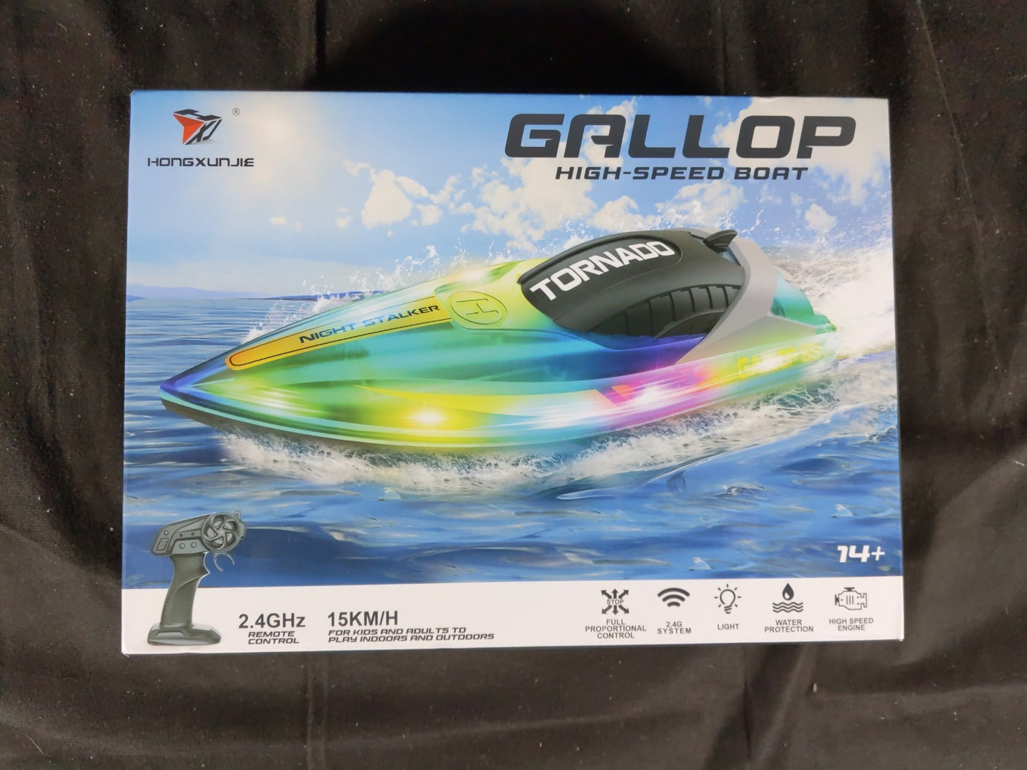 Hongxunjie Gallop Remote Control Boat High Speed 2.4GHz 15KM/H