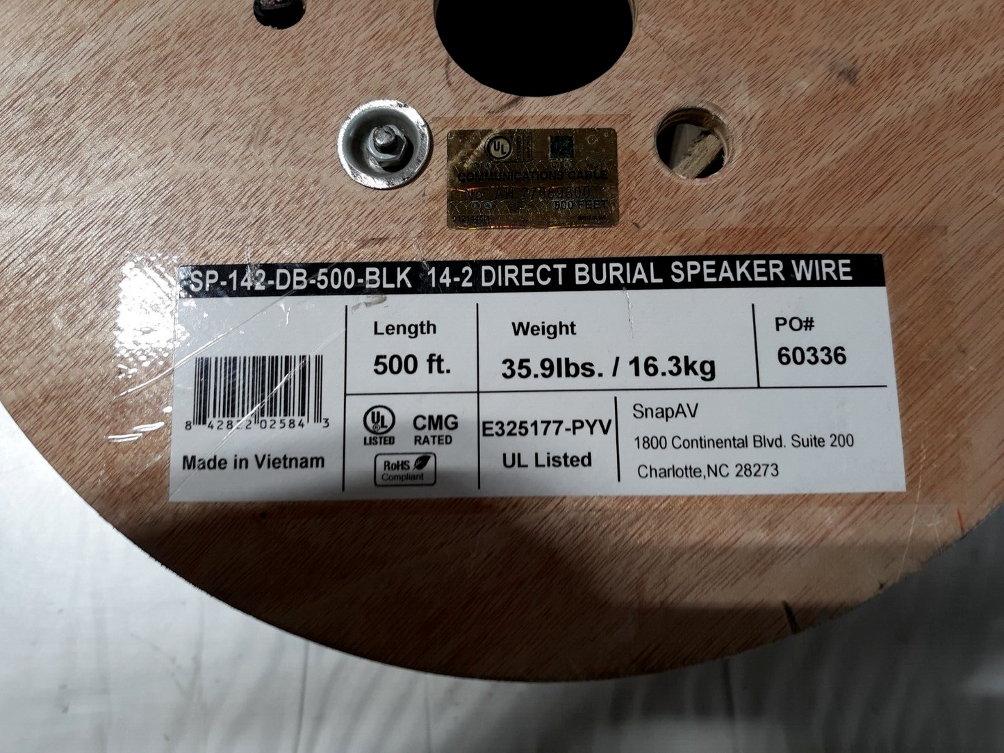 RiteAV 14/2 AWG Direct Burial Speaker UV Wire 105 Strand 500 feet