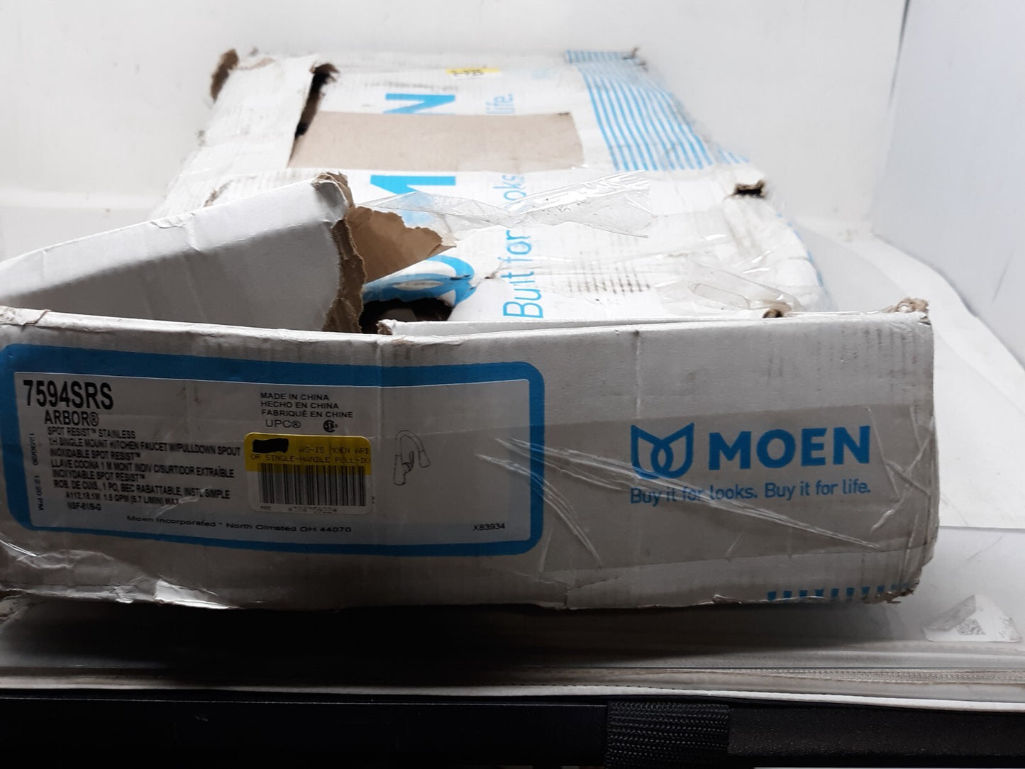 Moen 7594SRS Arbor Single Handle Pulldown Spray Kitchen Faucet Stainless Steel