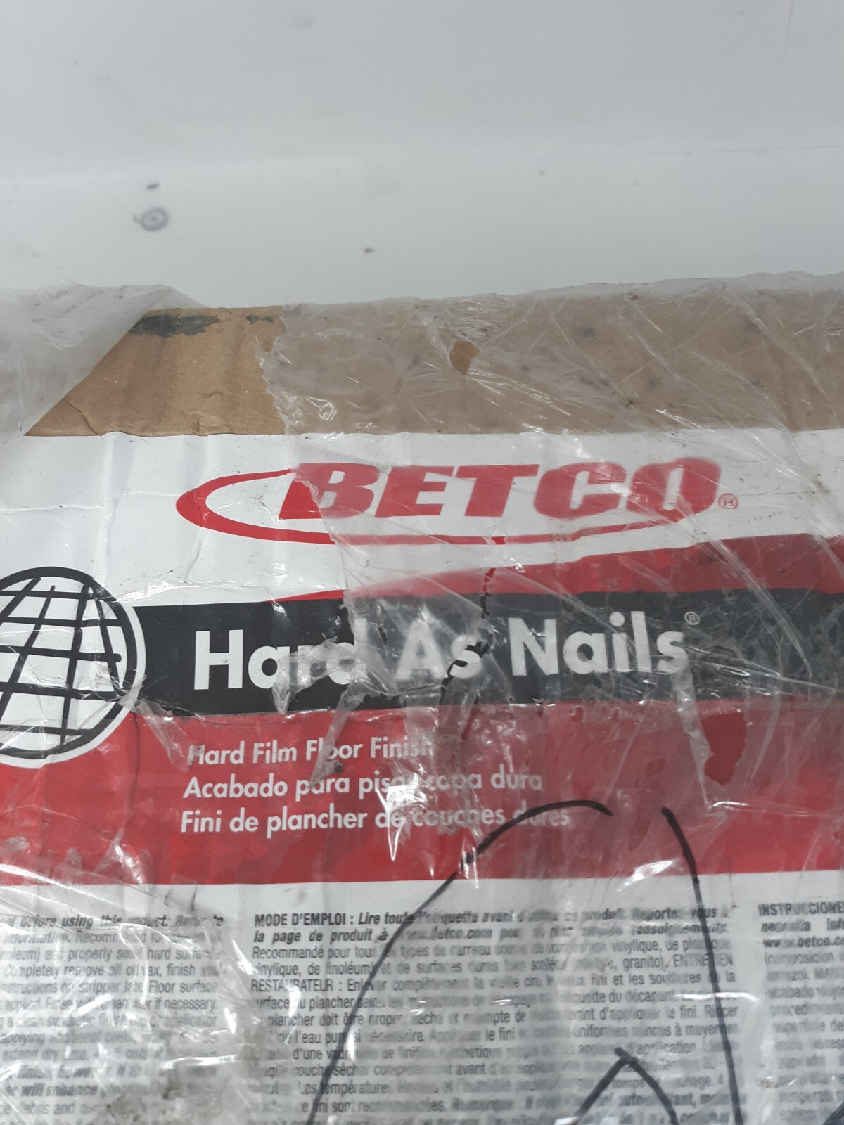 Betco Hard As Nails Floor Finish 650 Floor Coating 5-Gal Box - Damaged Package