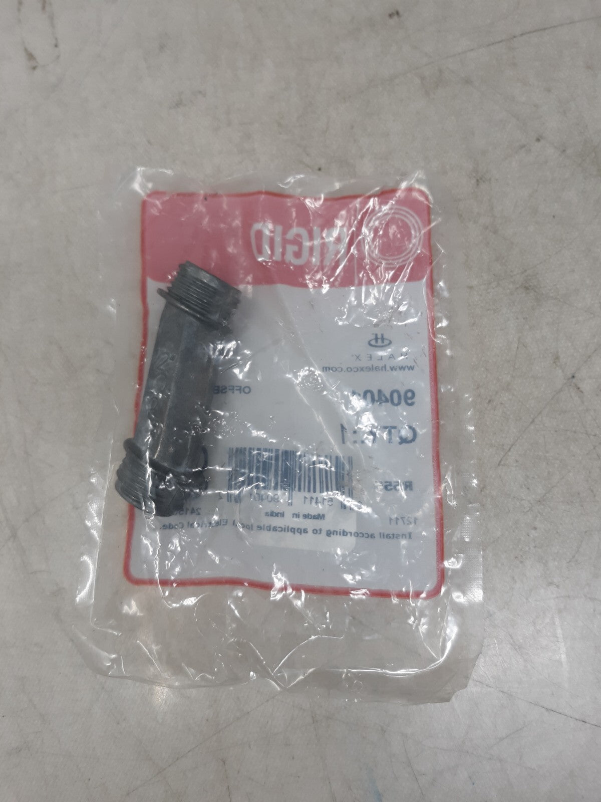 Lot of 5 Halex® 90401 Rigid Offset Nipple, 1/2"