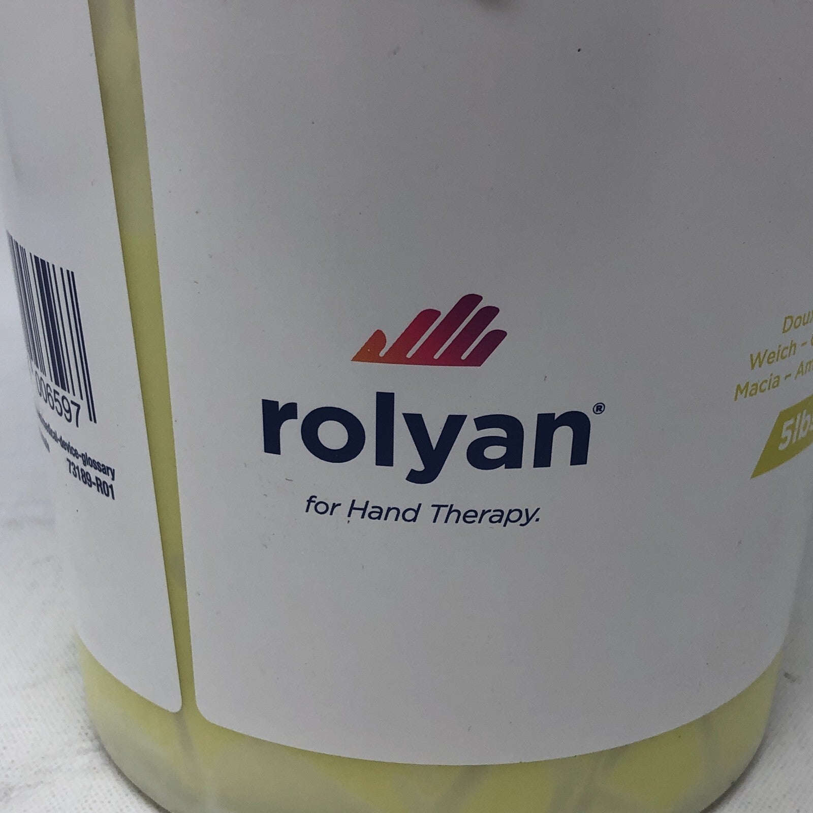 Rolyan Anti-Microbial Therapy Putty: Yellow, 5 lb. Tub