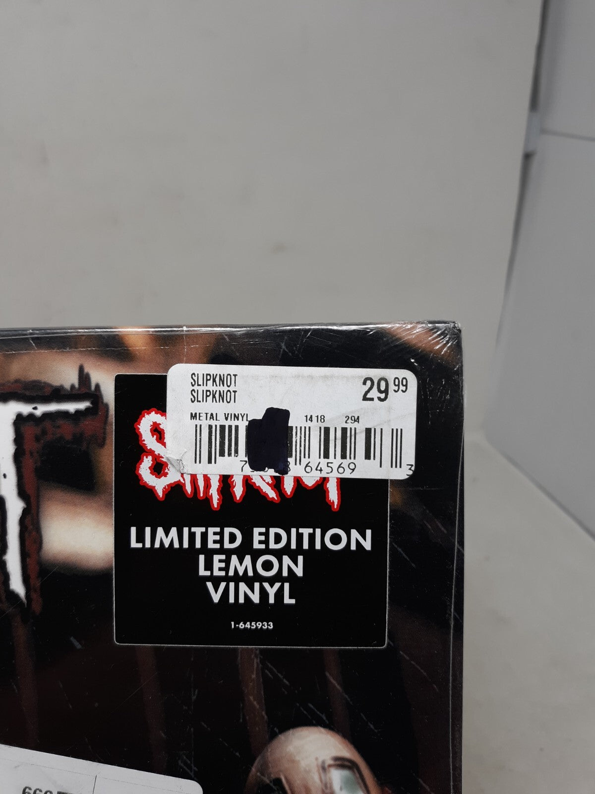 SLIPKNOT - SLIPKNOT EXCLUSIVE LEMON YELLOW VINYL LP  LIMITED EDITION Opened