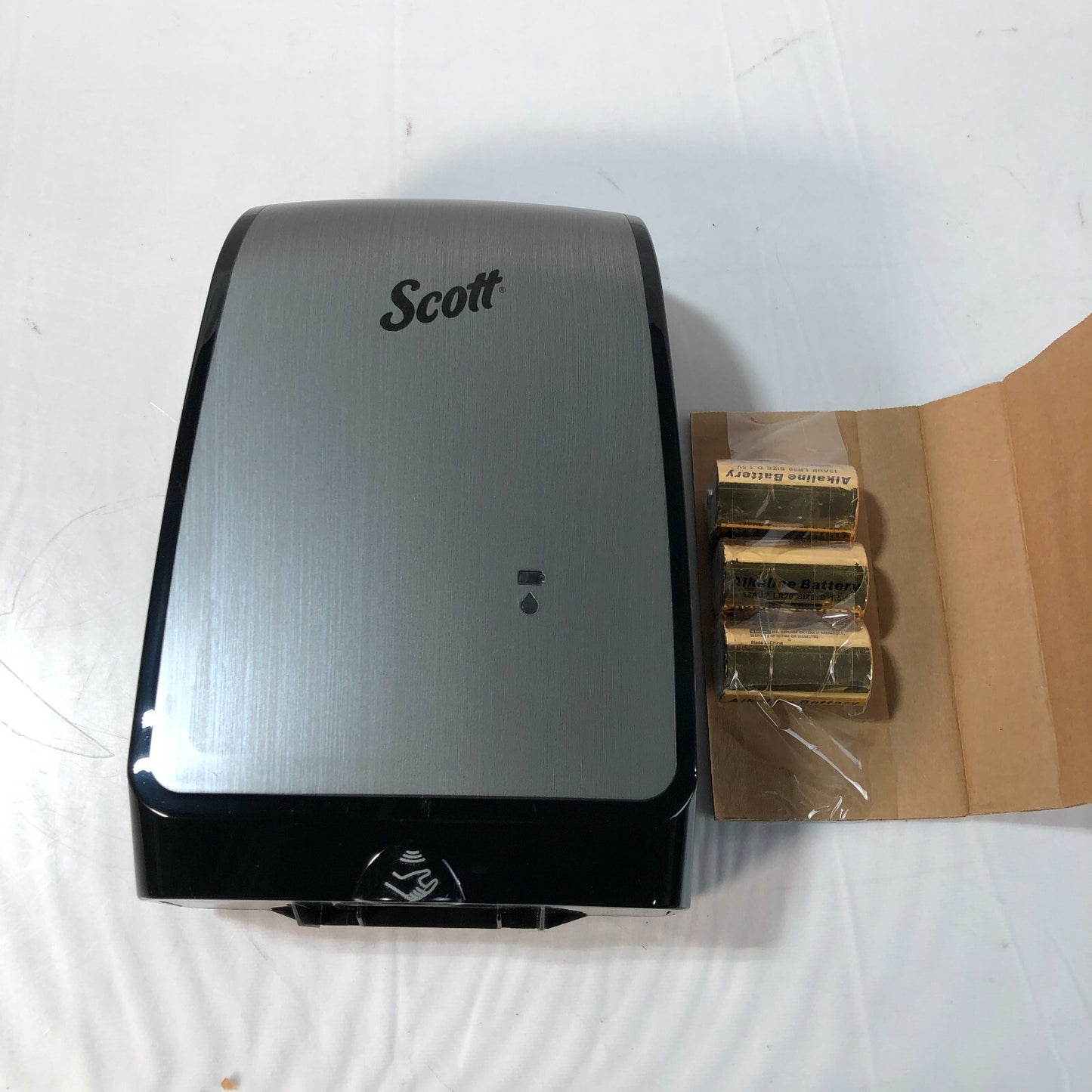 Scott Electronic Cassette Dispenser: Faux Stainless Steel