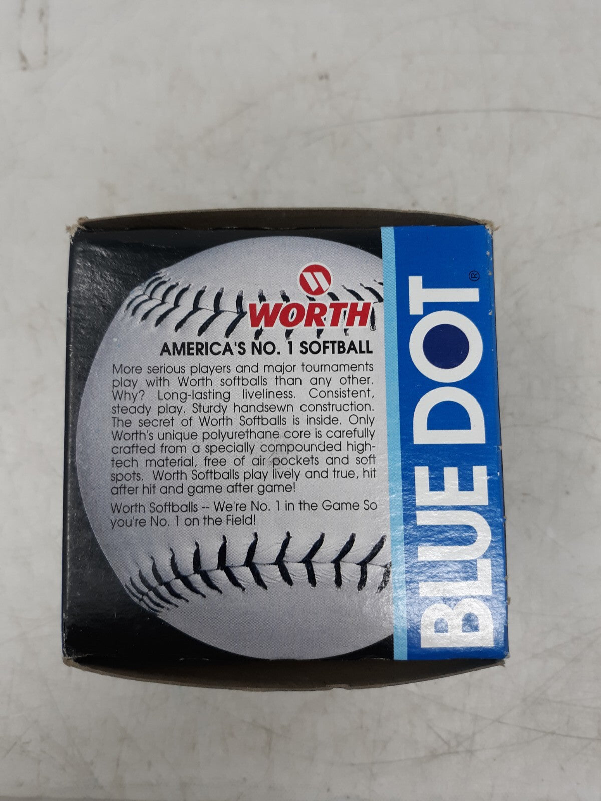 Worth Blue Dot Official Softball PX-2RSA Dura-Hyde Red Stitch