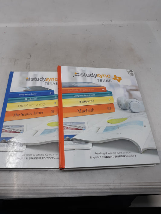 StudySync Texas English II & III Volumes 1, Reading and Writing Companion