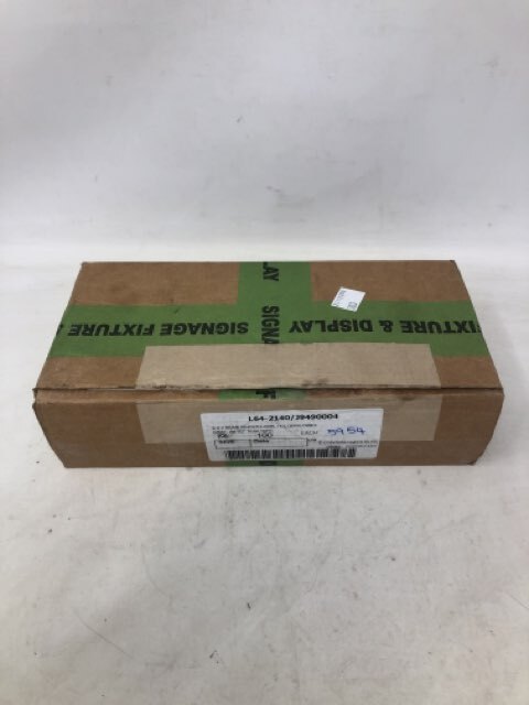 L64-2140/j9490004 4X2 Beam Hinged Label Holder/Lowes Gray w/ 1/2" Tesa Tape 100c