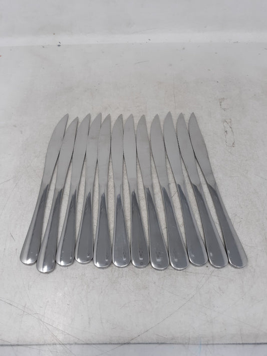 Lot of 12 Stainless Steel Fancy Dinner Knives