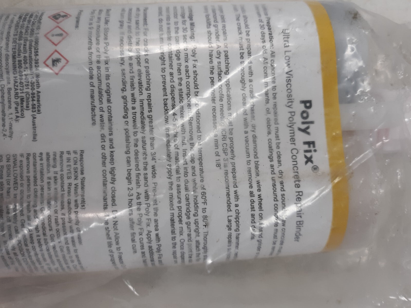 SpecChem Poly Fix Concrete Repair Binder 22 oz Ultra Low Viscosity Polymer
