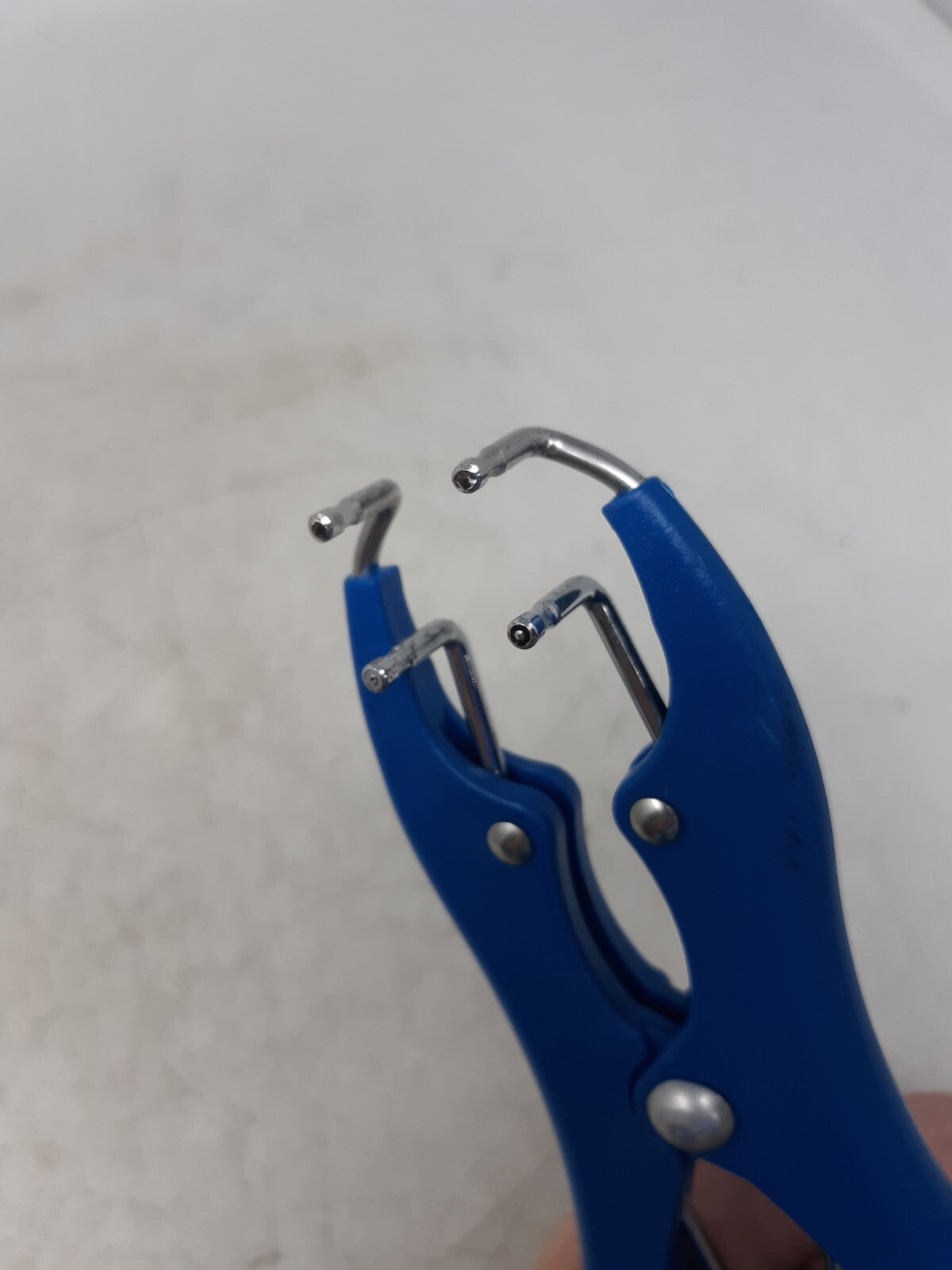 Blue Hog Ring Pliers Heavy-Duty Automatic Spring-Loaded for Fencing & Upholstery