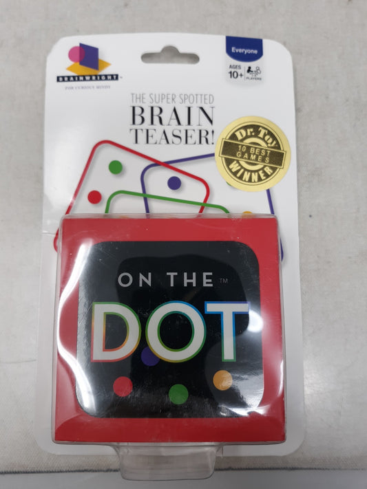 New Brainwright On The Dot Brain Teaser Puzzle Game - Perfect Travel Game