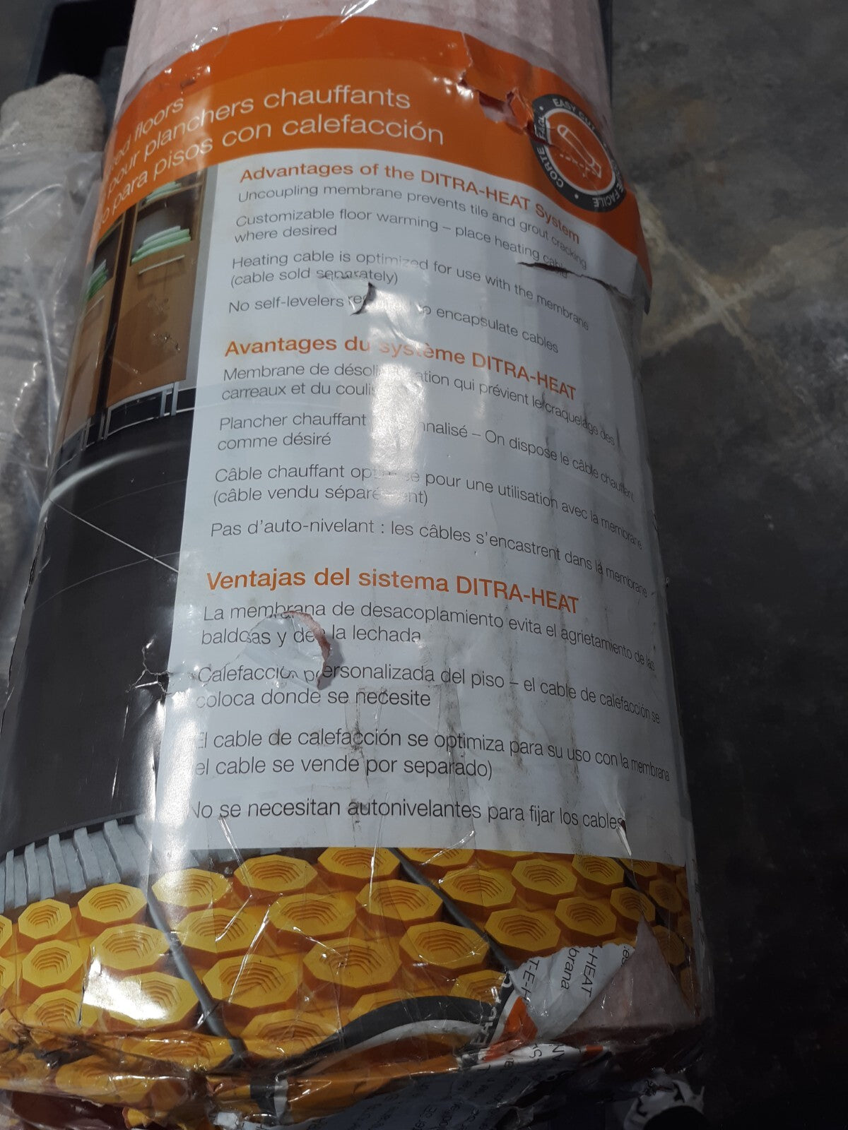 Schluter DH512M DITRA-HEAT Uncoupling Membrane 134.5 sq ft 3'x42'