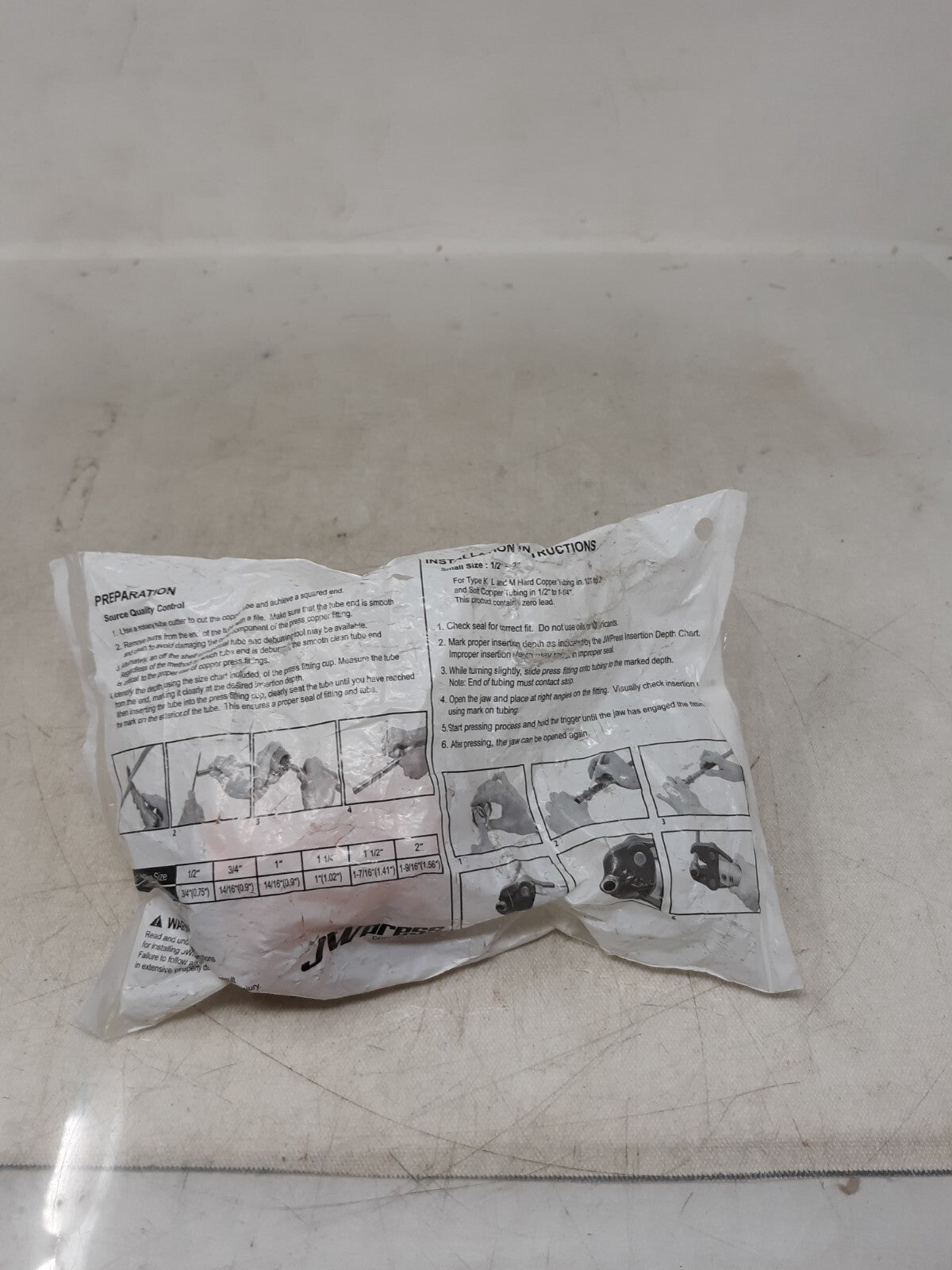 JW Press Copper Fittings 1-1/2" Press x Female Copper Adapter