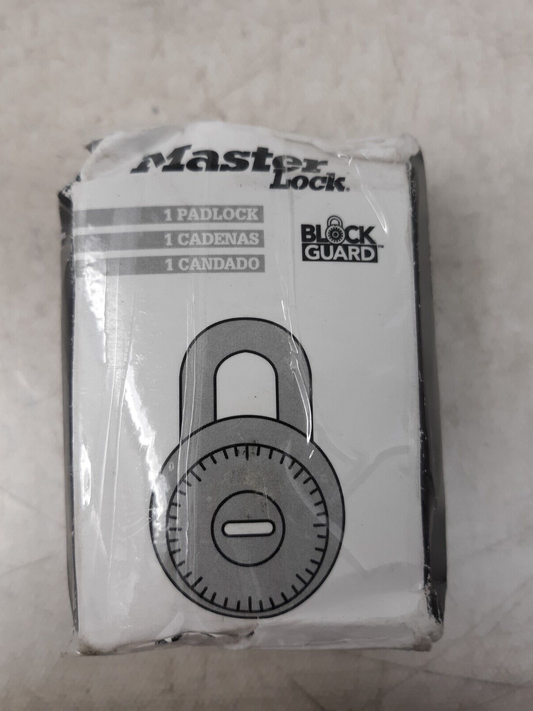 Master Lock 1500Lh Combination Padlock,Front,Black/Silver