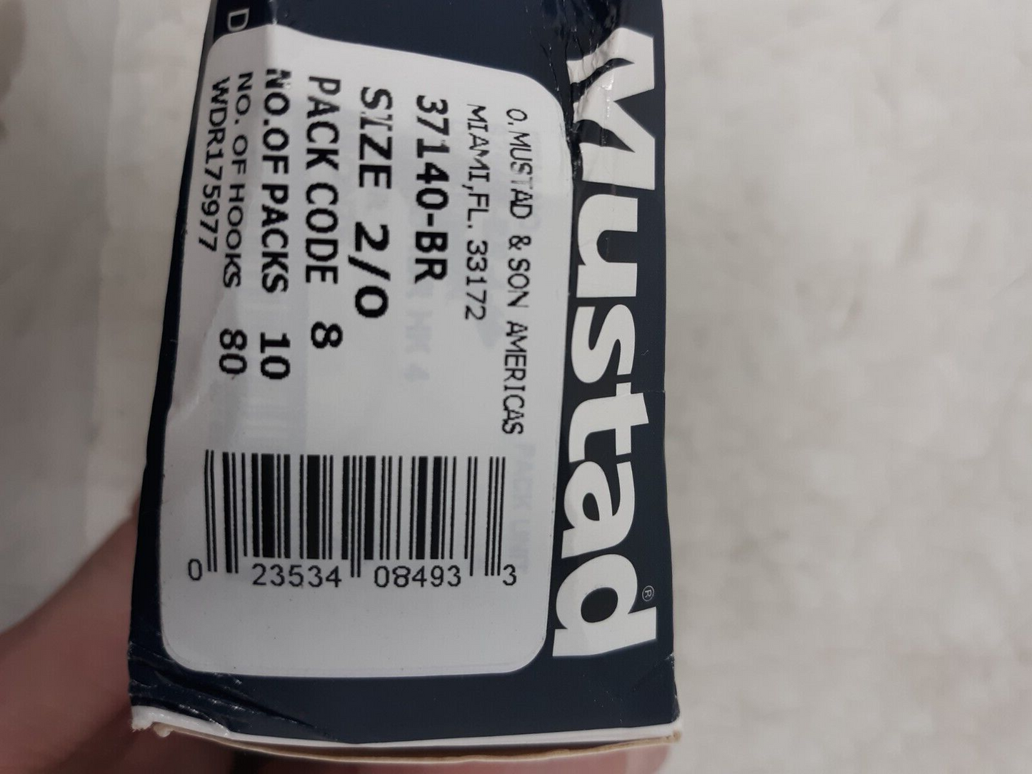 Mustad Wide Gap Hooks 2/0 37140-BR Lot of 10 Packs (80 Hooks Total)