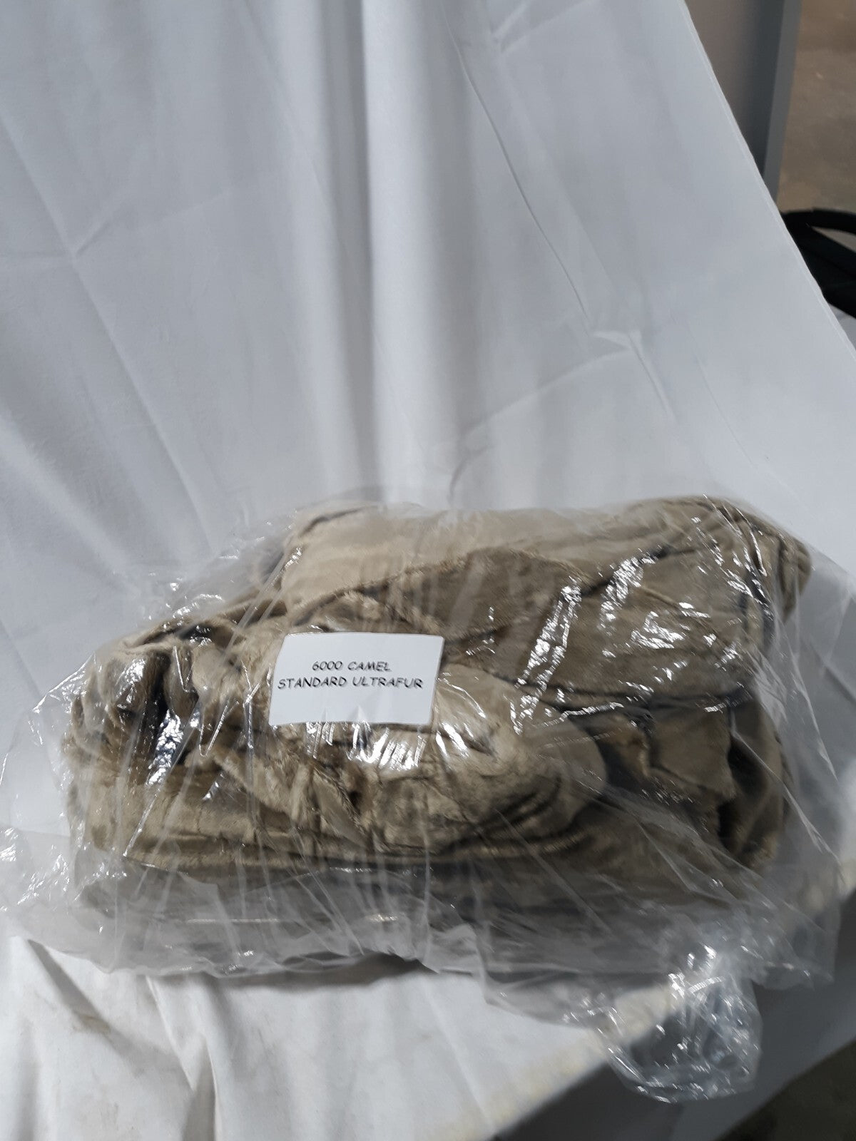 Ultimate Sack 6000 6 Foot Bean Bag Chair Camel Ultrafur Cover Only