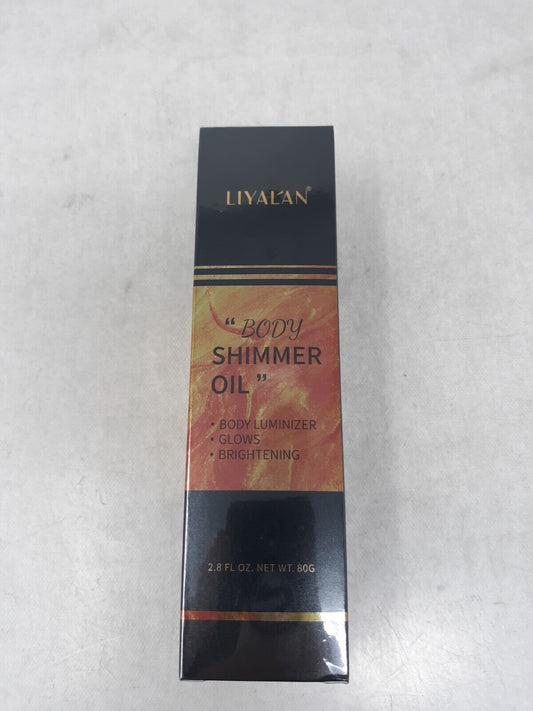 Body Shimmer Oil Bronze Gold Glitter Lotion Face Liquid Highlighter Illuminator