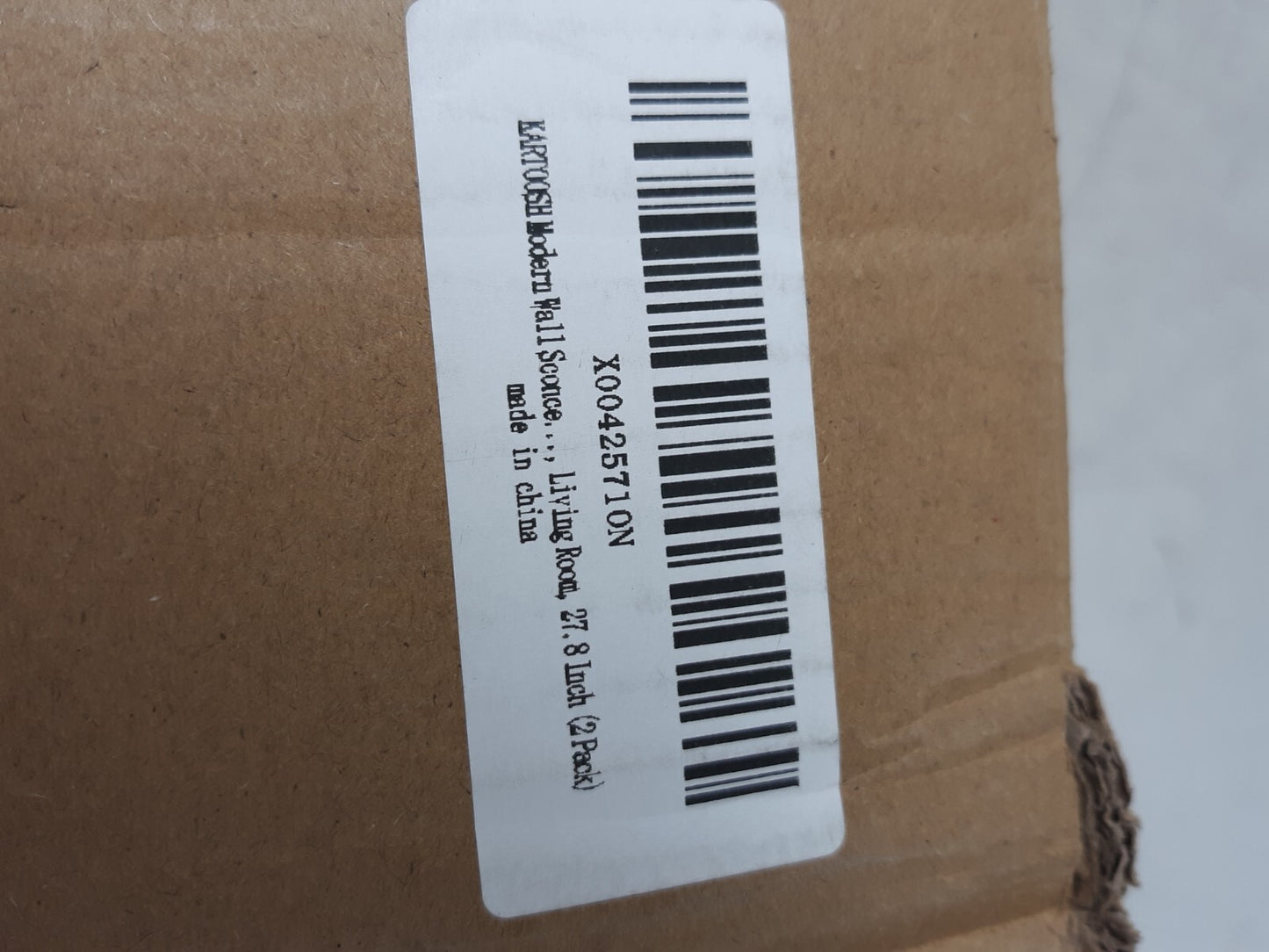 LARTOUSH Modern Wall Sconce Light Fixture – 27.8 Inch, LED, Black (2-Pack)