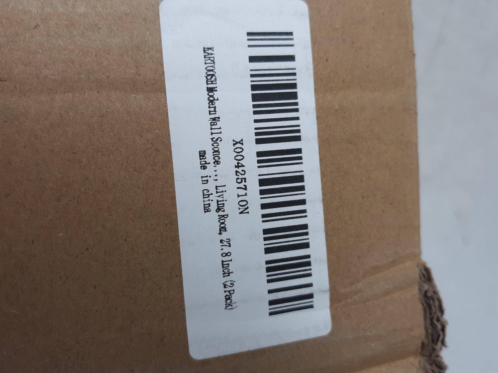 LARTOUSH Modern Wall Sconce Light Fixture – 27.8 Inch, LED, Black (2-Pack)