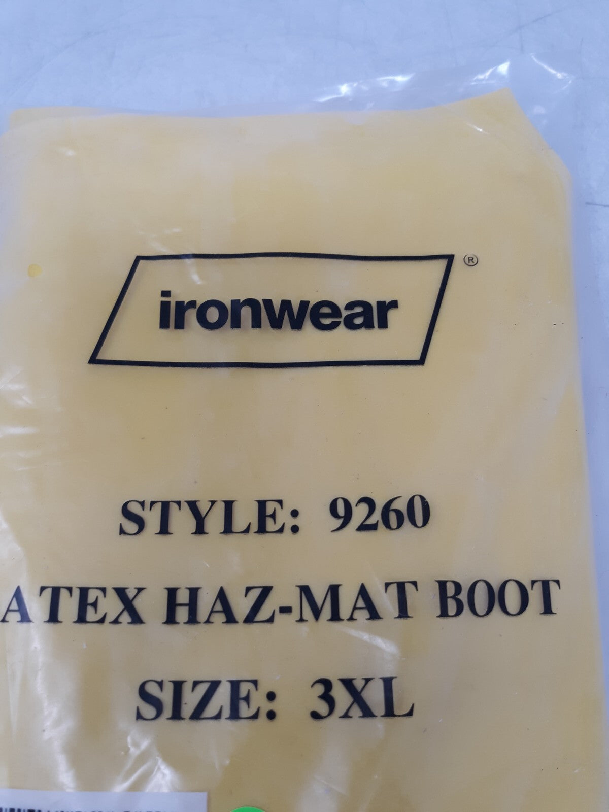 Ironwear 9260 Latex Haz-Mat Boot in size 3XL